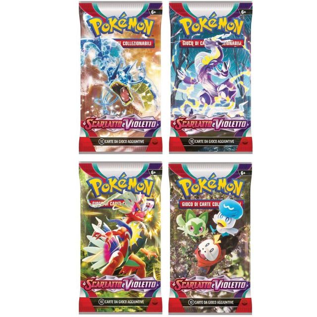 PREVENDITA Pokemon - Bustina Singola "SCARLATTO E VIOLETTO - 01 BASE "