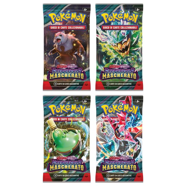PREVENDITA Pokemon - Bustina Singola "SCARLATTO E VIOLETTO - 06 Crepuscolo Masc…