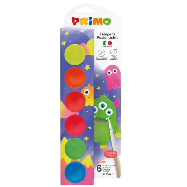 PRIMO CF6 TEMPERA IN VASETTI COL. FLUO