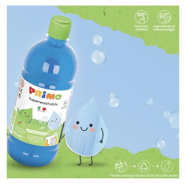 PRIMO TEMPERA SUPERWASHABLE 750ML ROSA