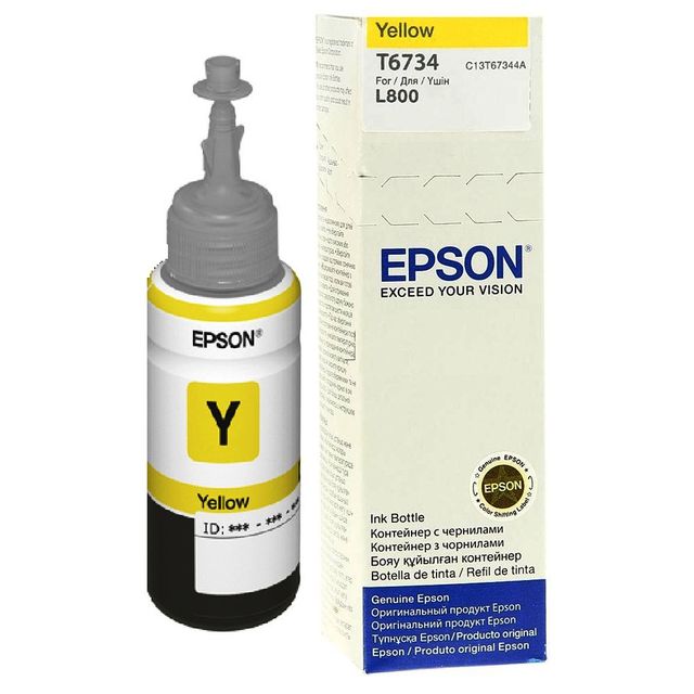 Epson T6734 - 70 ml - giallo - originale - ricarica inchiostro - per Epson L180…