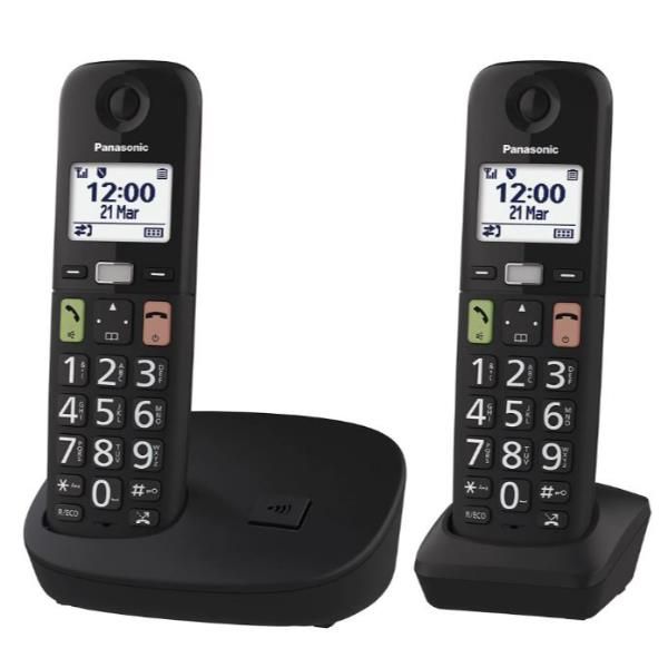 Panasonic CORDLESS TGU112EXB TASTI GRANDI DUO