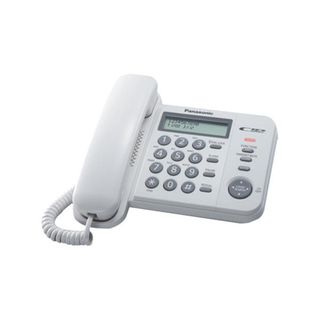 Panasonic KX-TS560EX1W - Telefono con filo con ID chiamante