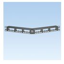 Panduit MINI-COM Flush Mount Modular - Pannello cablaggio - 1U - 19" - 24 porte
