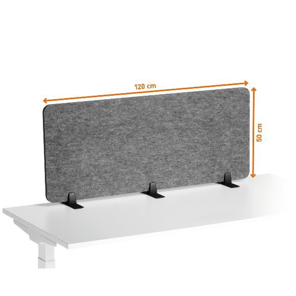 Pannello divisorio da scrivania EFFECT 120 pieghevole in feltro 1,2 m Durable
