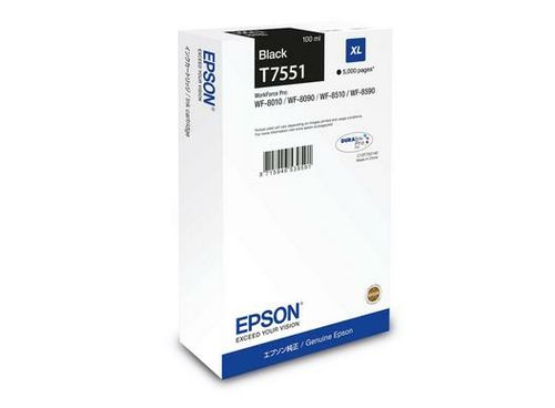 Epson T7551 - 100 ml - misura XL - nero - originale - cartuccia d'inchiostro