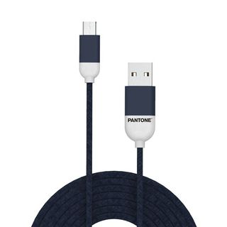Pantone - Cavo USB - Micro-USB Tipo B (M) a USB (M) - 2.4 A - 1.5 m - blu marino