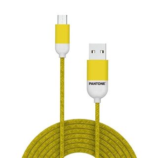 Pantone - Cavo USB - Micro-USB Tipo B (M) a USB (M) - 2.4 A - 1.5 m - giallo