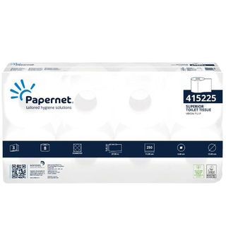 Papernet - Carta igienica - 905 g - pura cellulosa - 250 fogli - rotolo - 27.5 …