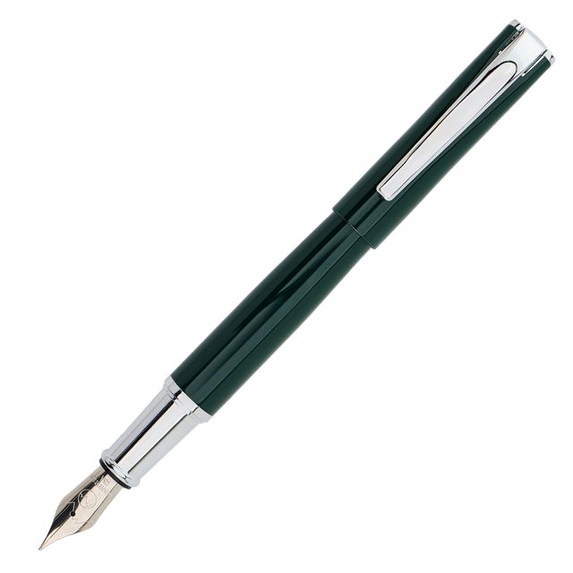 Penna Stilografica Impressa - punta M - verde - Monteverde