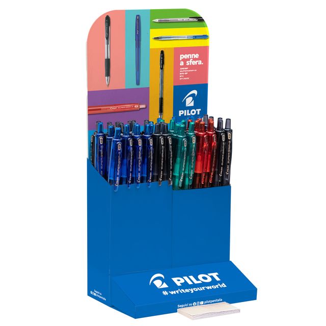 Penna a scatto Supergrip G - punta 0,7mm - colori assortiti - Pilot - expo 48 p…