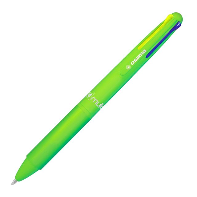 Penna sfera 4 colori 4 Multi 1.0mm verde neon OSAMA