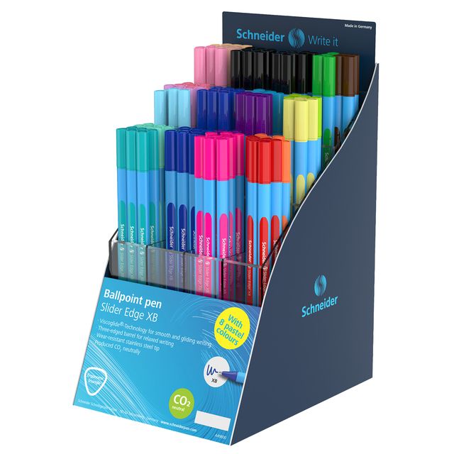 Penna sfera Slider Edge XB - colori standard e pastel - Schneider - expo 120 pe…