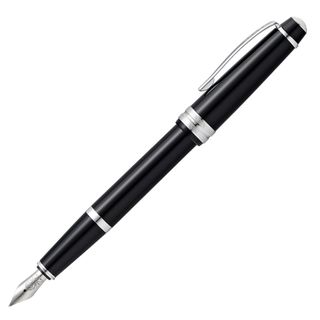 Penna stilografica Bailey Light - punta M - fusto nero/cromo - Cross