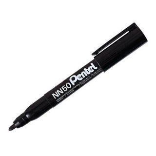 Pentel Green Label - Marcatore - permanente - nero - 1 mm - fine