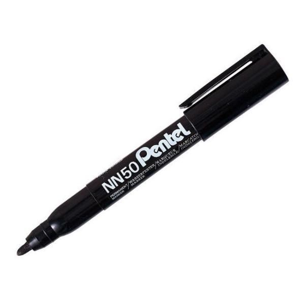 Pentel Green Label - Marcatore - permanente - nero - 1 mm - fine