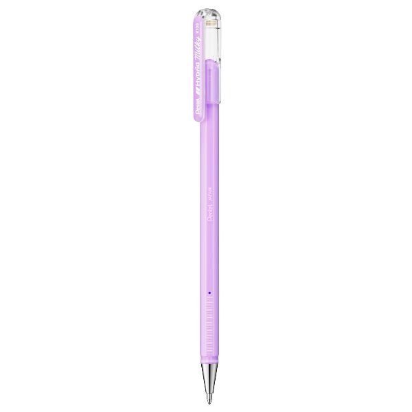 Pentel Hybrid Milky - Penna a sfera - viola pastello - inchiostro gel - 0.8 mm