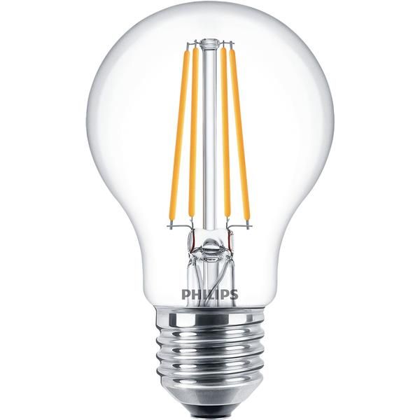 Philips - Lampadina LED - trasparente finitura - E27 - 7 W (equivalente 60 W) -…