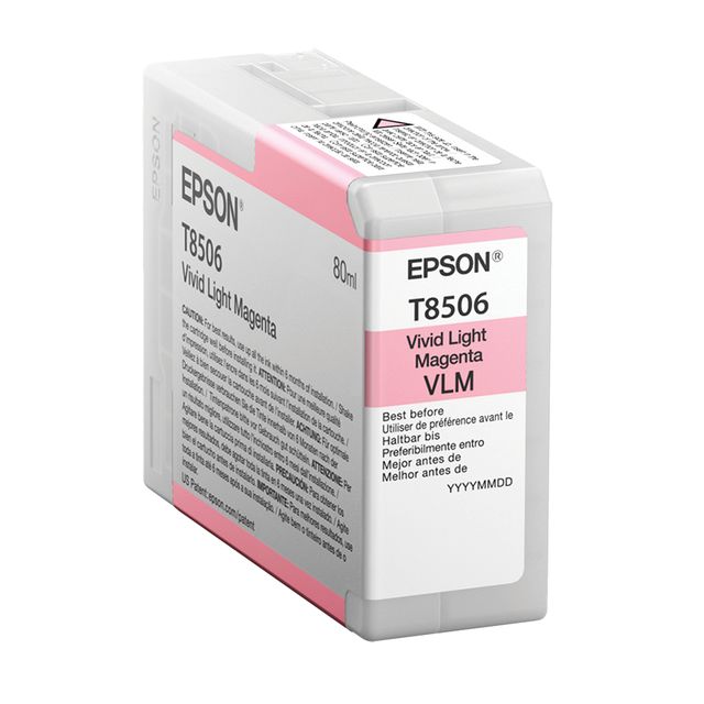 Epson T8506 - 80 ml - magenta chiaro Vivid - originale - cartuccia d'inchiostro…
