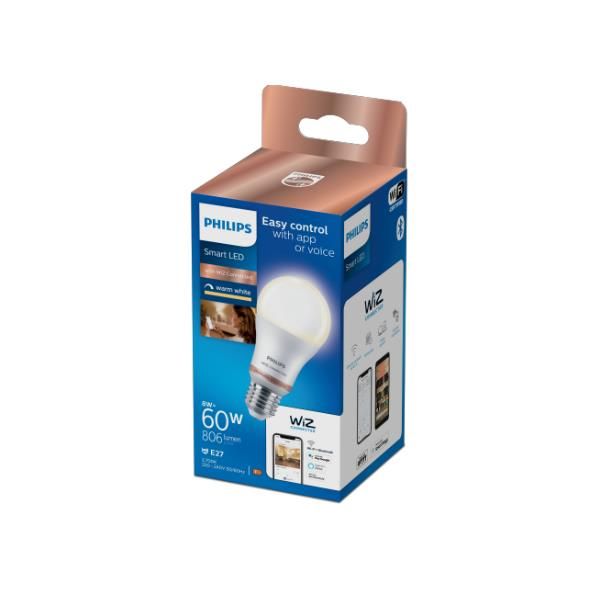 Philips Smart - Lampadina LED - forma: A60 - satinata finitura - E27 - 8 W (equ…