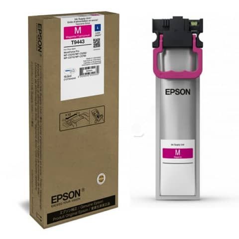 Epson T9443 - 19.9 ml - taglia L - magenta - originale - cartuccia d'inchiostro…
