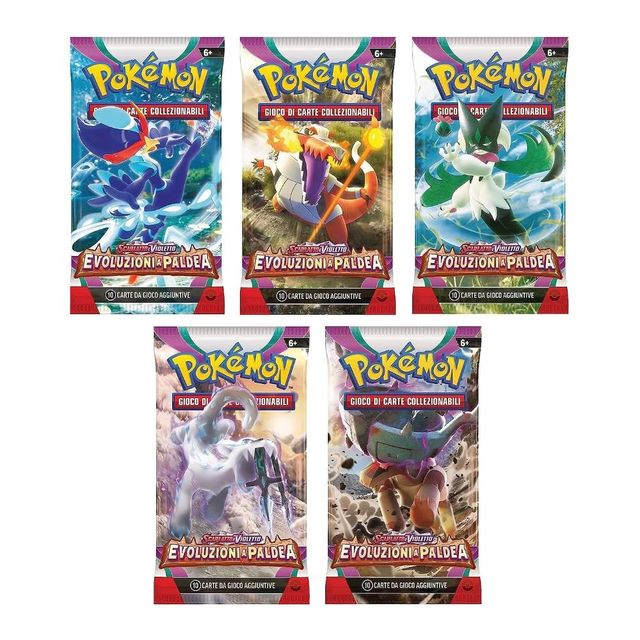 Pokemon - Bustina Singola "SCARLATTO E VIOLETTO - 02 EVOLUZIONI A PALDEA" 09/06…