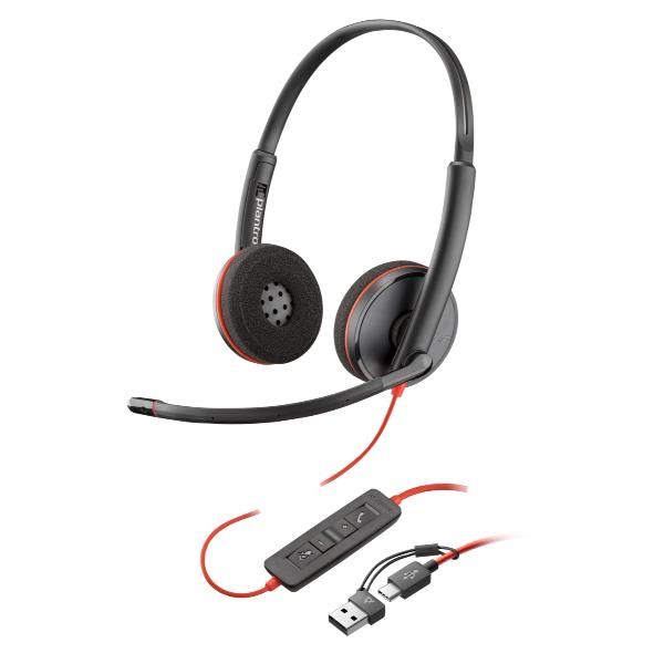 Poly Blackwire 3220 - Blackwire 3200 Series - cuffie con microfono - over ear -…