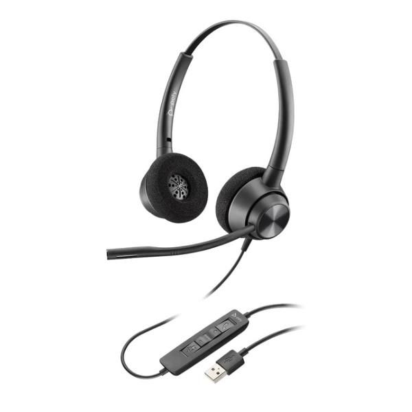 Poly EncorePro 320 - EncorePro 300 series - cuffie con microfono - over ear - c…