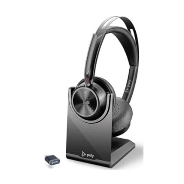 Poly Voyager Focus 2 - Cuffie con microfono - over ear - Bluetooth - senza fili…