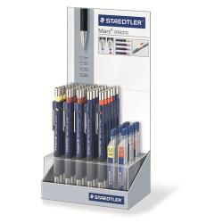 Portamine Mars Micro blu 0.7 mm impugnatura in caucciù clip pulsantino e puntal…