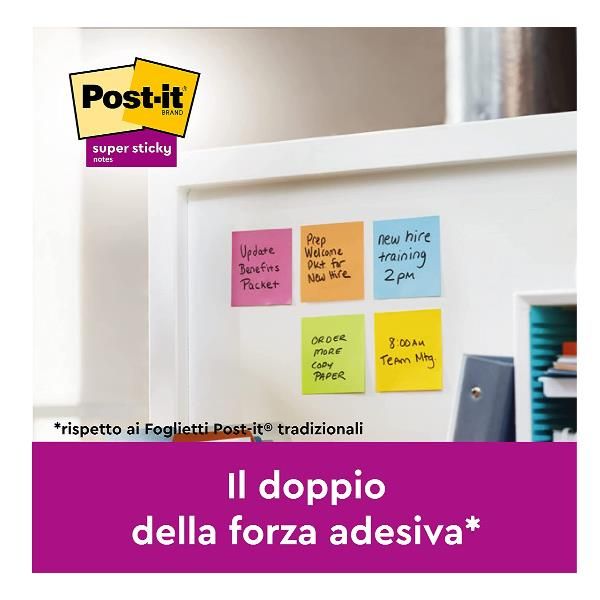 Post-it R350 CY - Foglietti adesivi a Z - 76 x 127 mm - 1200 fogli (12 x 100) -…