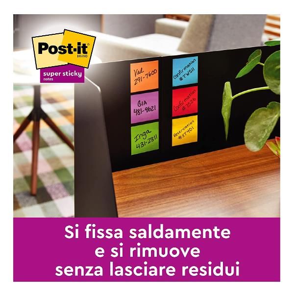 Post-it Super Sticky R330-12SSCY - Foglietti adesivi a Z - 76 x 76 mm - 1080 fo…