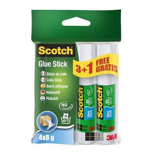 Promo pack 3+1 colle stick 8gr 6232S bianca permanente ScotchÂ®