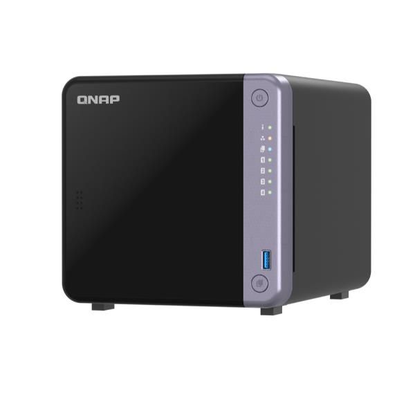 QNAP TS-432X-4G - Server NAS - 4 alloggiamenti - SATA 6Gb/s - RAID JBOD, RAID 0…