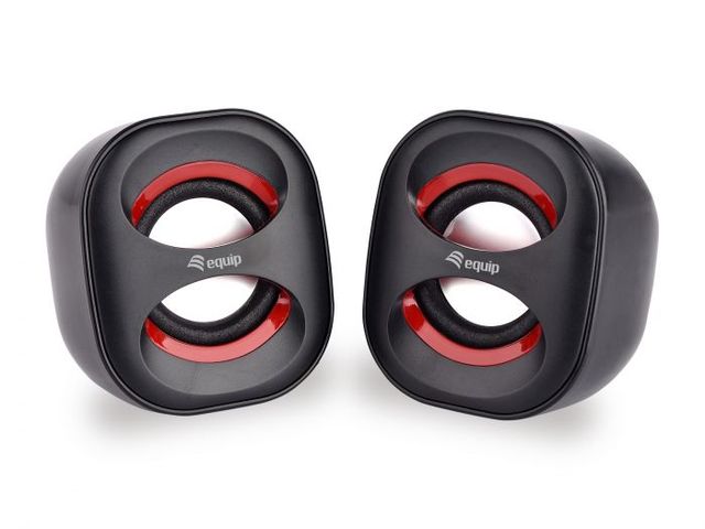 Equip 245331, 2.0 canali, Cablato, 3 W, 90 - 20 Hz, 40 Ω, Nero
