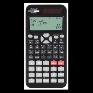 REBELL SC2080S CALCOLATRICE SCENTIFICA 417 FUNZIONI 16 CIFRE COL. NERO
