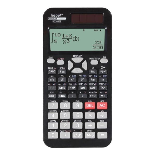 REBELL SC2080S CALCOLATRICE SCENTIFICA 417 FUNZIONI 16 CIFRE COL. NERO