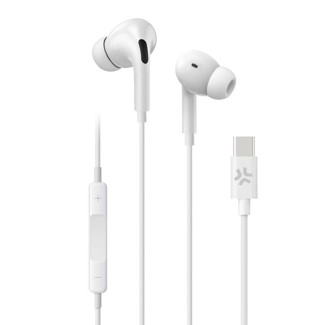 =>>IN EAR STEREO EARPHONES USB-C WH