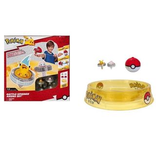 REI TOYS POKEMON ARENA DI COMBATTIMENTO CON TROTTOLE E 2 PERSONAGGI