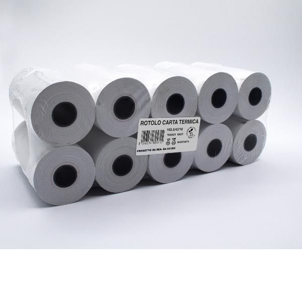 ROTOLIFICIO PUGLESE ROTOLO IN CARTA TERMICA 109.5 mm X 42 MT ANIMA 18 mm BIANCO…