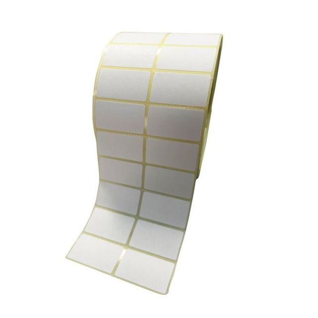 ROTOLO ETICHETTE RIMOVIBILE TERMICHE ADESIVE 50X30MM 2 PISTE 2500PZ