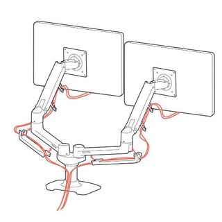 Ergotron LX Dual Side-by-Side Arm - Kit montaggio (morsetto per montaggio su sc…