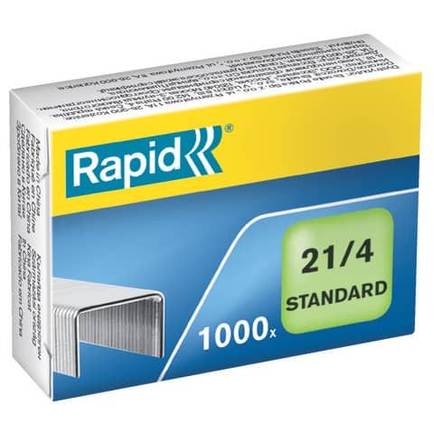 Rapid Standard - Punti metallici - 21/4 - 4 mm - acciaio galvanizzato - pacco d…