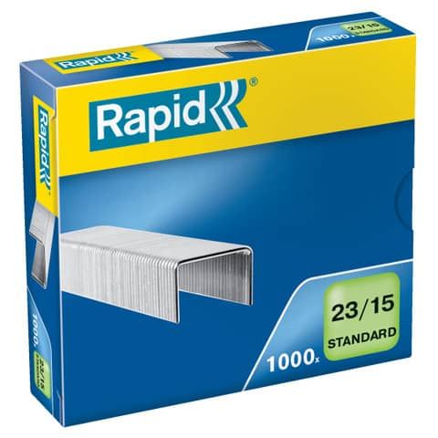 Rapid Standard - Punti metallici - 23/15 - 15 mm - acciaio galvanizzato - pacco…
