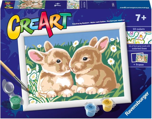 Ravensburger CreArt Serie E Classic - Teneri coniglietti 23563