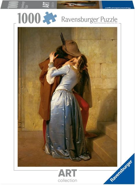 Ravensburger Puzzle 1000 PC Art Collection - Hayez: Il bacio 12000061