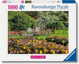 Ravensburger Puzzle 1000 PC Highlight: Beautiful Gardens - Parco Keukenhof, Pae…