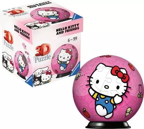 Ravensburger Puzzle 3D - Puzzleball 54 pc Hello Kitty / Kuromi / Cinnamonroll