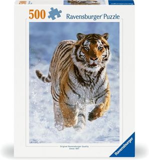 Ravensburger Puzzle 500 PC - Tigre sulla neve 12000148