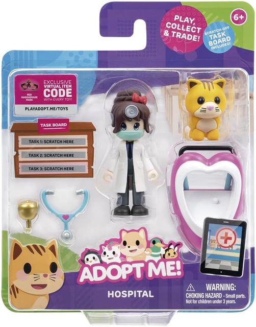 Rei Toys - ADOPT ME - CUCCIOLI DA AMARE - DOTTORE - 2 PERSONAGGI + ACCESSORIO D…